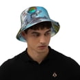 thumbnail image 4 of Bingfone Astronaut Tropical Dolphin Bucket Hat for Men Women,Packable Reversible Printed Sun Hats,Fisherman Outdoor Travel Hiking Beach Caps, 4 of 7