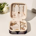 thumbnail image 6 of Starry Animals Square Portable Jewelry Box Organizer for Rings, Earrings, Necklaces, Bracelets - Travel Must-Have for Girls and Women, 6 of 6