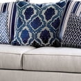 thumbnail image 2 of Benzara Upholstered Fabric & Solid Wood Loveseat with Low Arms in Light Gray, 2 of 5