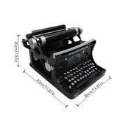 Antique Typewriter Model, Black Portable Typewriter Rust For Home