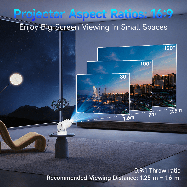Magcubic HY300Pro+ Mini Projector with 5W Speaker, 8K/4K photo 4