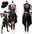 thumbnail image 2 of Disfraz de fantasía de Ashe de OW, disfraz de Elizabeth Caledonia, chaqueta, pantalones, sombrero, para mujer adulta, disfraces de Halloween, 2 of 5