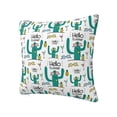 thumbnail image 2 of Wukai Hello Summer Premium Polyester Fleece Pillow Covers with Hidden Zipper Closure,Luxuriously Soft and Durable-24"x24", 2 of 7