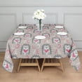 thumbnail image 3 of Cute Hedgehog Love Pattern Square Tablecloth,Waterproof Square Table Cover,Wipeable Spillproof Washable Table Cover for Home Kitchen Party Decor 52"x52"(132x132cm), 3 of 6