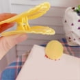 thumbnail image 4 of Cute Chip Clips Multifunctional Minimalist Durable Portable Potato Shaped Chip Funny Sealing Clip Storage Snack Bag Clips Yellow Round, 4 of 5