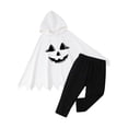 thumbnail image 3 of Kiijoy Girls Halloween Cute Graphic Hooded Cape Top Pants Two Piece Outfits, Sizes 0-9, 3 of 7