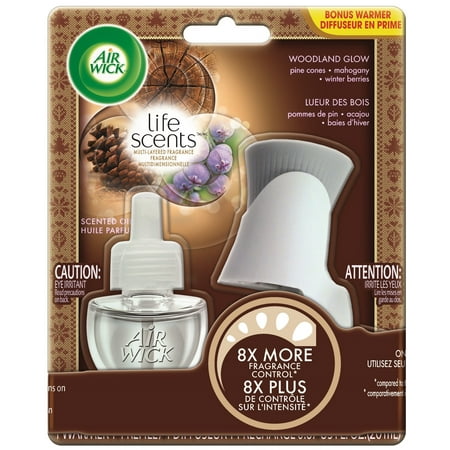 Air Wick Life Scents Scented Oil Starter Kit, Woodland Glow