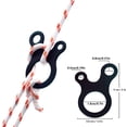 thumbnail image 2 of Tensor de cuerda de aleación de aluminio de 16 piezas, tensor de cable tensor de tres orificios, ajustador de hebilla de cuerda de tienda, ligero, para lona de tienda de campaña,, 2 of 5