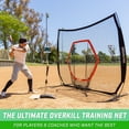 thumbnail image 2 of GoSports 7 ft x 7 ft PRO Baseball & Softball Practice Hitting & Pitching Net with Bow Type Frame, 2 of 7