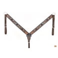 thumbnail image 6 of HILASON Western Horse Headstall Breast Collar Leather Brown, 6 of 8