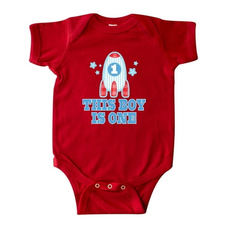 

Inktastic 1st Birthday Boy Rocket Ship Gift Baby Boy Bodysuit