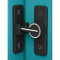 thumbnail image 3 of Ghojet Barn Door Lock 90 Degree Luminous Sliding Door Latch Lock Heavy Duty Zinc Alloy Gate Bolt Latch Protect Privacy Door Lock for Bathroom Garden Garage Door Window, 3 of 11