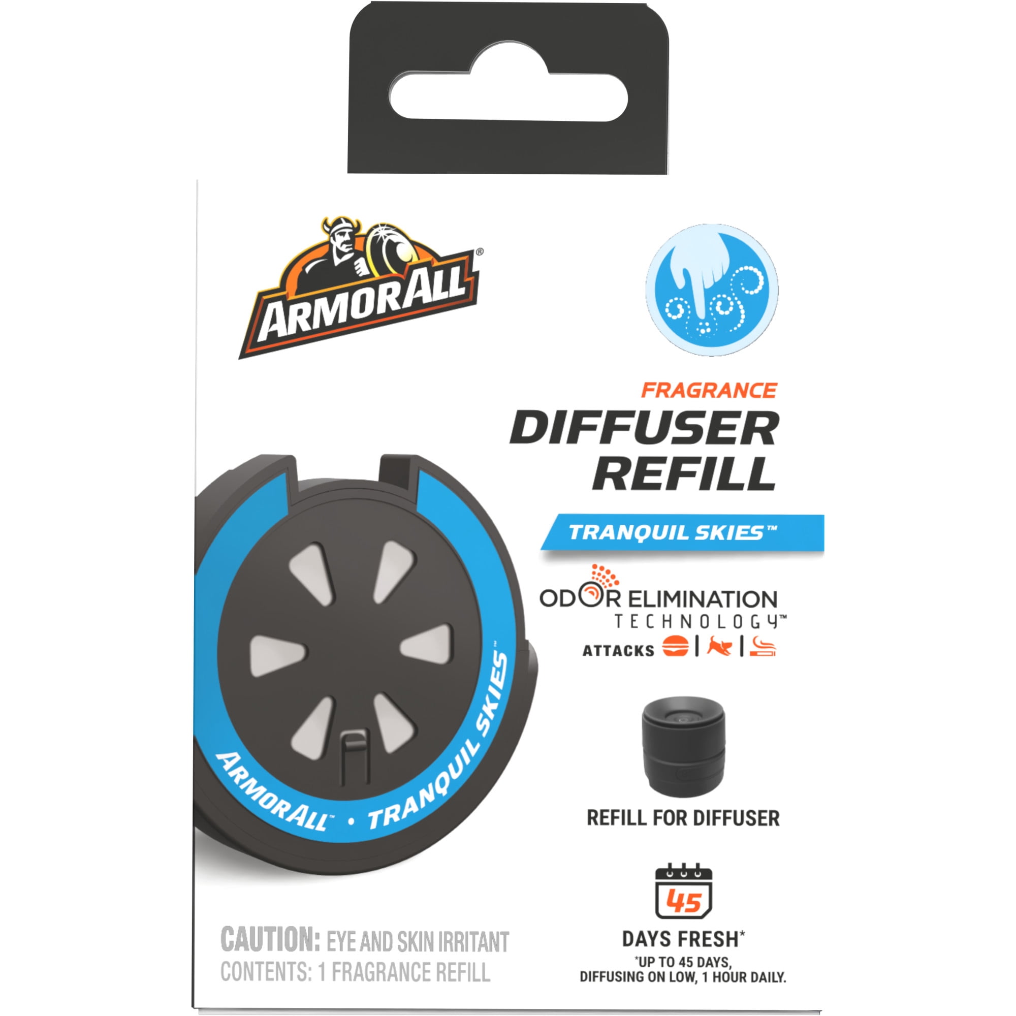 Armor All Fragrance Diffuser Refill, Tranquil Skies Scent Car Air Freshener Refill