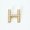 H, variant on 26 Capital Initial Letter Pearl Gold Alphabet Brooch Pin Wedding Women Jewelry-S