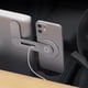 thumbnail image 1 of Cargador rápido de 15 W Soporte lateral para teléfono con monitor para Tesla Model 3 Y X S (Plata), 1 of 8
