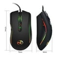 thumbnail image 3 of DEBGFS Gaming Mouse Wired, 7 Buttons, RGB Backlit, 3200 DPI Adjustable, Comfortable Grip Ergonomic Optical PC Computer Gaming Mice with Fire Button - Black, 3 of 8