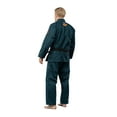 thumbnail image 5 of Fuji Lightweight Brazilian Jiu Jitsu BJJ Gi - Navy Blue w/ Orange (A6), 5 of 12