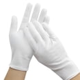 thumbnail image 2 of AUQ Moisturizing Gloves, White Cotton Gloves for Dry Hands, Eczema Gloves Overnight, Lotion Gloves for Men and Women, White Cotton Inspection Gloves, Hand Spa Gloves (5Pairs/10Pcs), 2 of 7