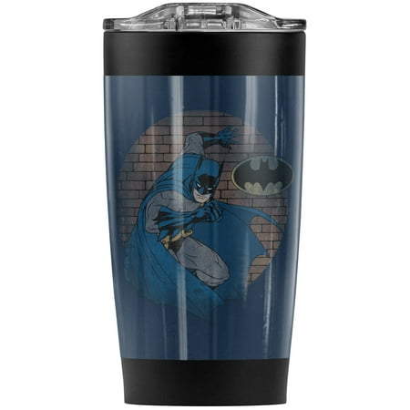 

Batman In The Spotlight Stainless Steel Tumbler 20 oz Coffee Travel Mug/Cup Vacuum Insulated & Double Wall with Leakproof Sliding Lid | Great for Hot Drinks and Cold Beverages