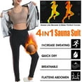thumbnail image 3 of Sauna Suit for Women Weight Loss, 4 in 1 Slimming Shapewear Sauna Jacket Pants Workout Sweat Suits with Zipper, 3 of 13