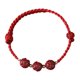 thumbnail image 1 of Pulsera de cuerda de la suerte, pulsera ajustable roja, nudos trenzados a mano protección fe unisex, 1 of 5