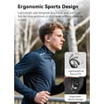 thumbnail image 4 of Wireless Earbuds, Bluetooth 5.4 Sport Headphones with Multifunctional Touch Screen, ENC Noise Cancelling, Ear Buds with IPX7 Waterproof & Bass Stereo Sound for iOS & Android，Black, 4 of 7