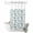 White Dark Green, variant on No Hook Shower Curtain, Farmhouse Country Shower Curtains for Bathroom with See Through Top Window, Vintage Castle Trees Rustic Waterproof & Washable Bath Curtain Small Stall 36"x78"