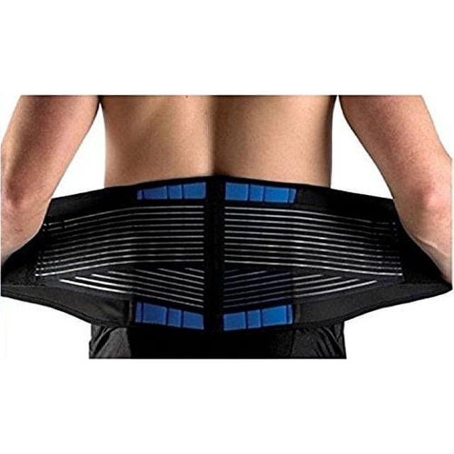 HUGFEGWE Back Brace Support Belt, Breathable Double Pull Support Lumbar Adjustable Lower Back Support Brace Exercise Belt Pain Relief for Back Pain,Herniated Disc,Sciatica and More(Small/22-28)