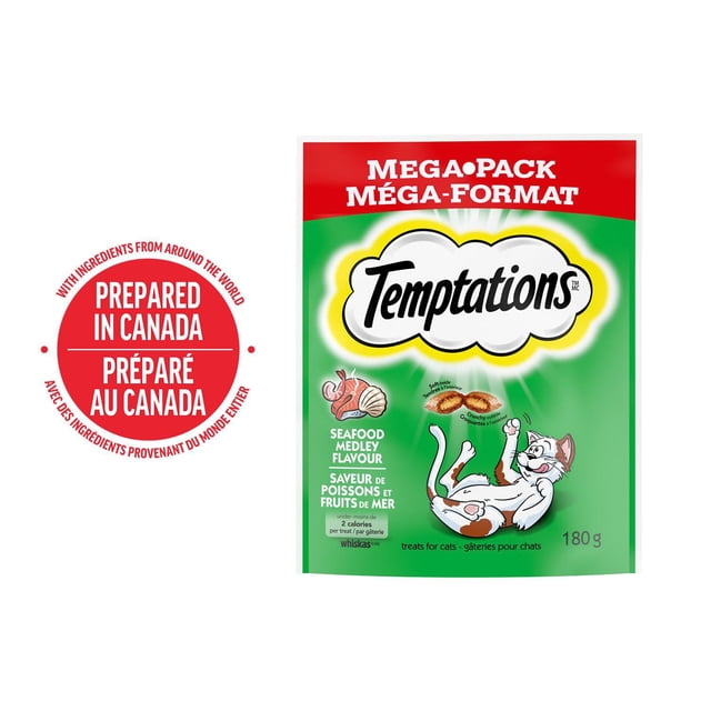 Temptations Seafood Medley Flavour Soft & Crunchy Adult Cat Treats