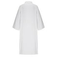 thumbnail image 3 of NoxwB Ethnic Style Chinese Style Men's Robe Hanfu Plus Size Cover Up White M, 3 of 4