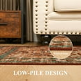 thumbnail image 2 of Findosom 5'x7' Vintage Boho Area Rug, Machine Washable Rugs Non Slip Distressed Indoor Rug,Large Retro Area Rug Floor Carpet for Bedroom Dining Room Entryway Office Decor,Rust, 2 of 9