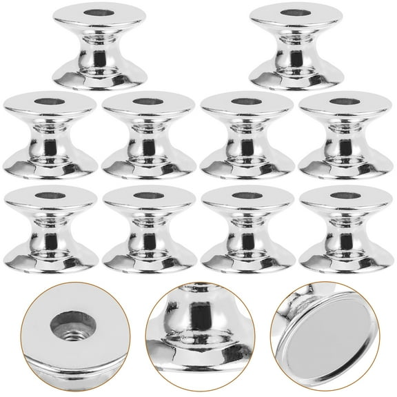 Raindrops 10Pcs Practical Silver Drawer Pulls Handles for Kitchen Cabinet Hardware Modern Style