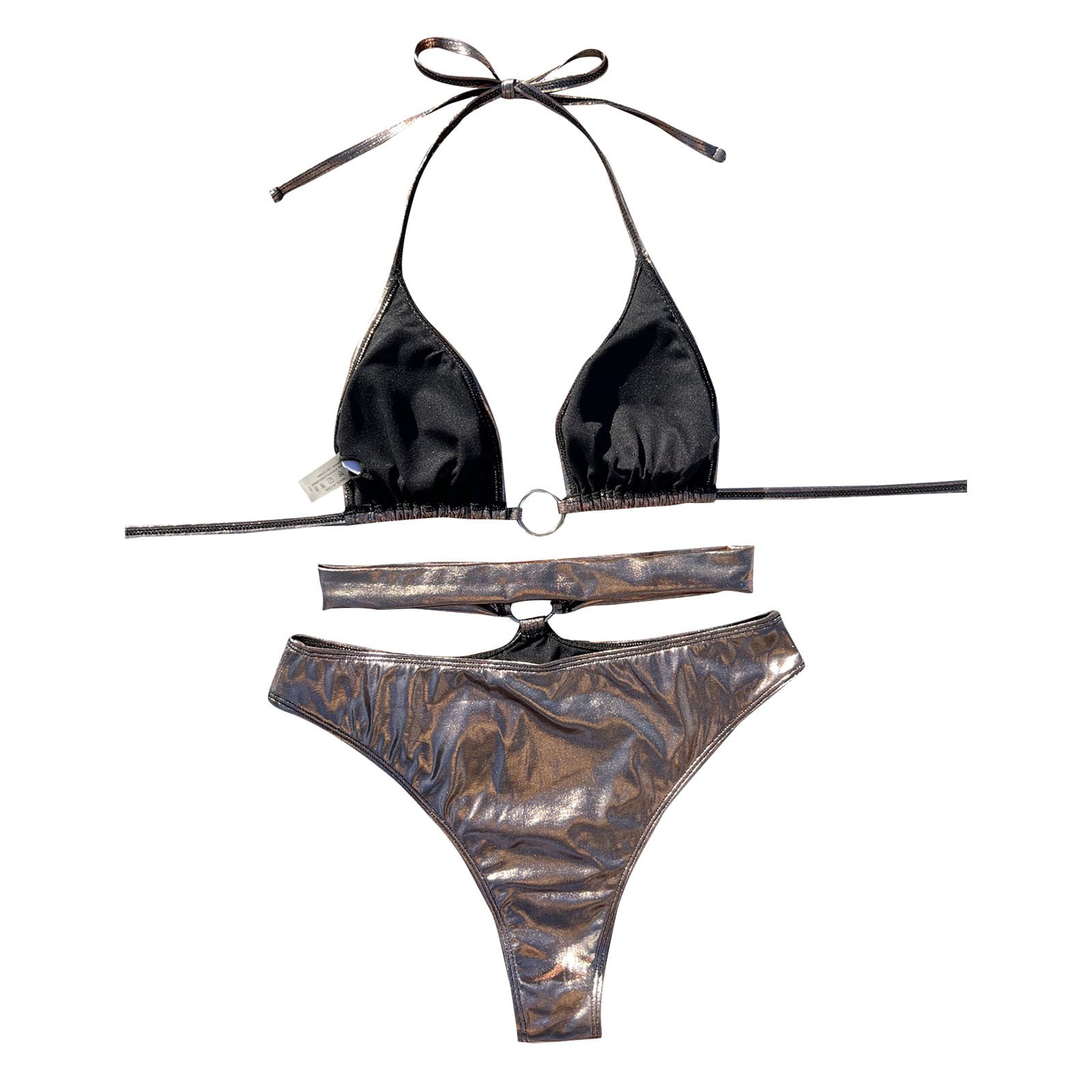 Women's Ring Tie Light Fabric Bikini Swimsuit S-L - Walmart.ca