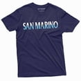 thumbnail image 5 of Men's San Marino T-shirt Europe San Marino Country Flag coat of arms tee shirt (Medium Military Green), 5 of 7