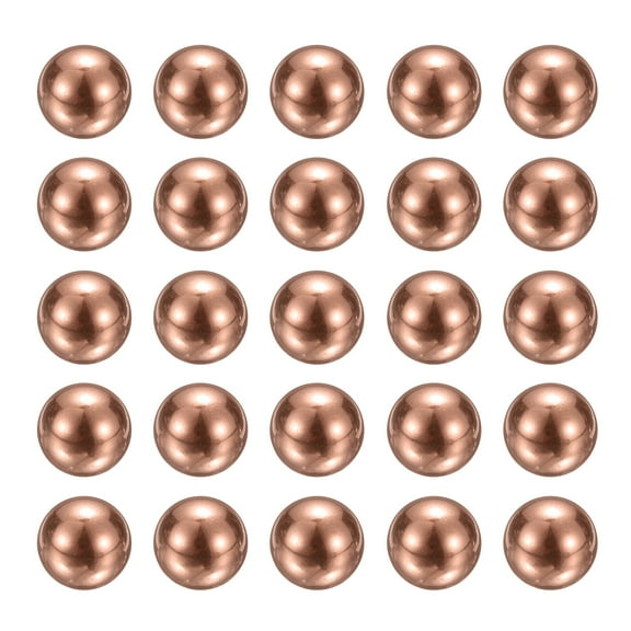 Uxcell 20 Pcs Bearing Balls, 8mm Diameter Precision Solid Copper Bearing Balls Pure Copper Ball Spheres for Machinery, Automotive, and DIY (T2 Copper)