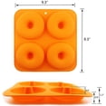 thumbnail image 2 of 3 moldes para hornear donas de 4 pulgadas, tamaño completo, moldes de silicona antiadherentes, bandejas para donas, sartenes para donas, 3 colores Xemadio WMZL-193, 2 of 9
