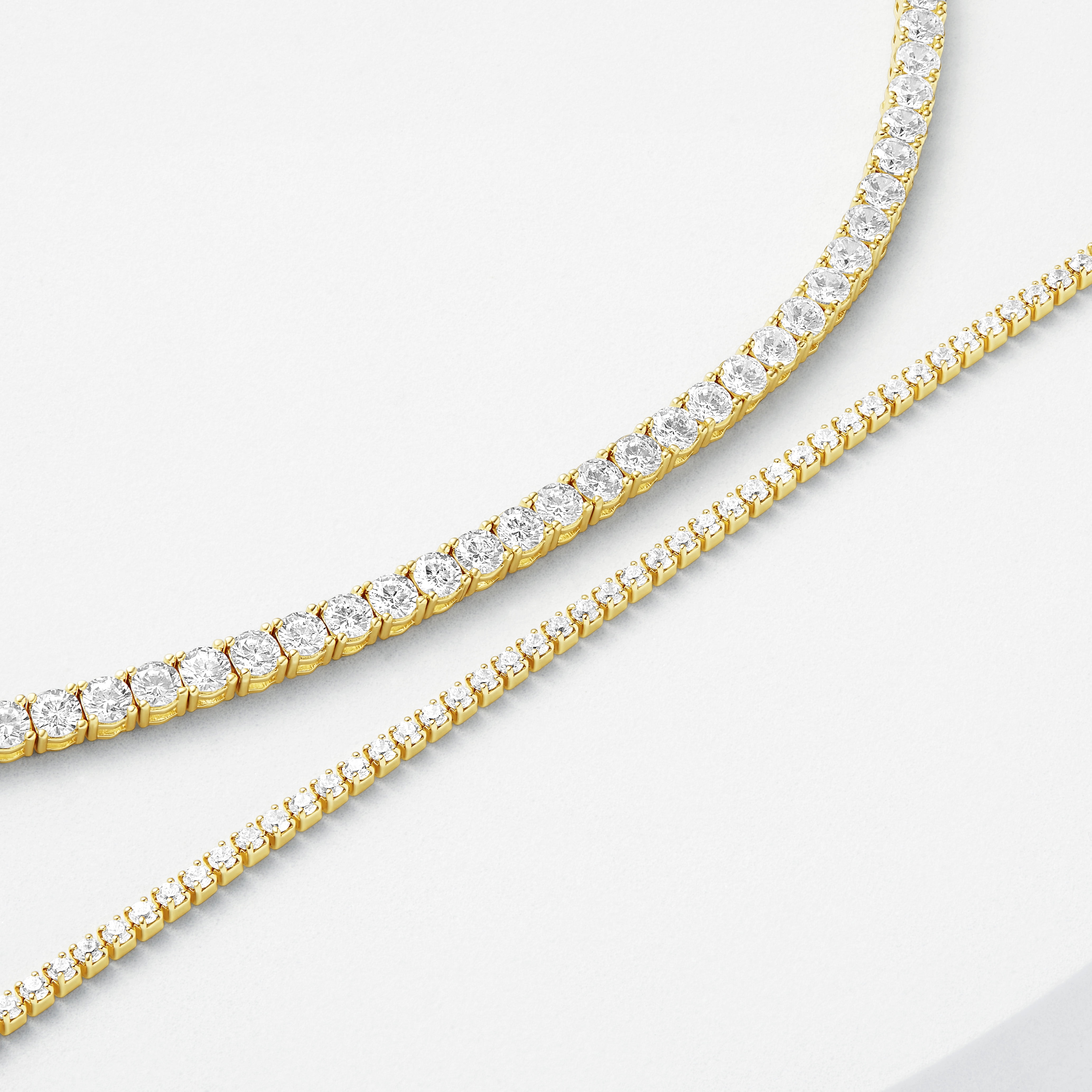 Believe by Brilliance Women's Flash Gold Plated Cubic Zirconia Tennis Bracelet Set