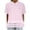 Pink, variant on GigrtiJin Women's Summer Tops Short Sleeve Solid Color Lace Blouse Casual Ruffle Hem Eyelet Loose Shirts