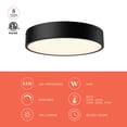 thumbnail image 4 of Alora Lighting FM554011MB-5CCT Adelaide 11" Wide Switchable White Led Flush Mount Drum, 4 of 7