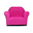 thumbnail image 1 of Keet Roundy Microsuede Children`s Chair, Hot Pink, 1 of 4