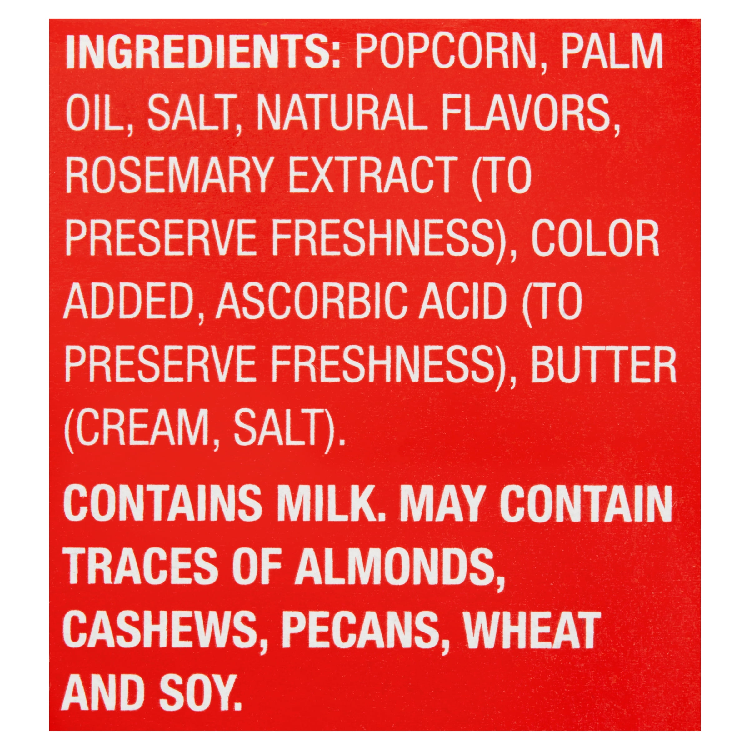 Great Value Extra Butter Microwave Popcorn, 2.55 oz, 24 Count