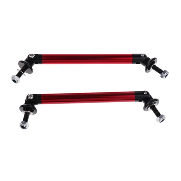 Parachoques Universal Barra De Barra De Barra De Separación De Durable 10 Cm 3.9 Pulgadas rojo yotijar Barra delantera del parachoques del coche