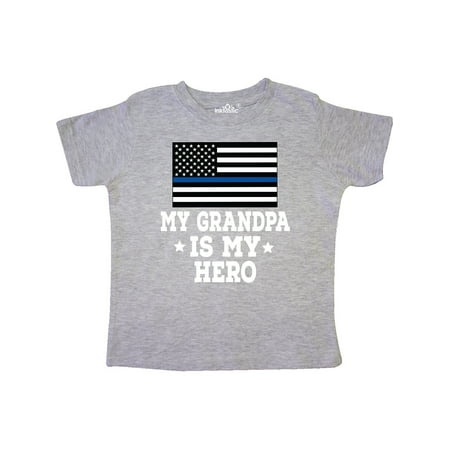

Inktastic Police Officer Grandpa is my Hero Gift Toddler Boy or Toddler Girl T-Shirt