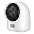 thumbnail image 4 of Hvmvliv Small Space Heater 400W Mini Space Heater Fan, Portable Ceramic Heating for Home Office Indoor Use, Overheat Protection, US Plug, Quiet Personal Desk Heater White, 4 of 6