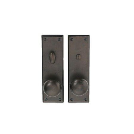 Hamilton Sinkler Deadbolt Privacy Indoor Door Handle with McKinley Round Knob