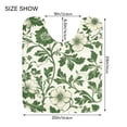thumbnail image 5 of Yayeee Bath Rug for Bathroom Floor Non Slip Rectangle Fluffy Soft Absorbent Mat, 16"x24", Green Floral, 5 of 7