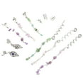 thumbnail image 3 of SHISUYAN 1 Set Of Hair Charms For Braids Dreadlock Accessories Braid Jewelry Hair Jewels For Braids Braiding Hair Pendants Braid Jewelry For Women Hair Rings For Dreadlock, 3 of 8