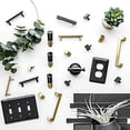 thumbnail image 5 of Matte Black Single Post Toilet Paper Holder for Bathroom Wall Mount, Euro Style Tissue Roll Dispenser with Hook for Efficient Bathroom Organization and Storage Accessories, 5 of 8