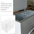 thumbnail image 3 of WHAMVOX Metal Freezer Organizer Containers with Grid Design and Bottom Basket for Kitchen and Refrigerator Storage, 3 of 6