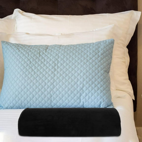 KAJNBN 1Set Lower Back Pillow Sleeping Black Half Round Lumbar Cushion For Car Plane Travel